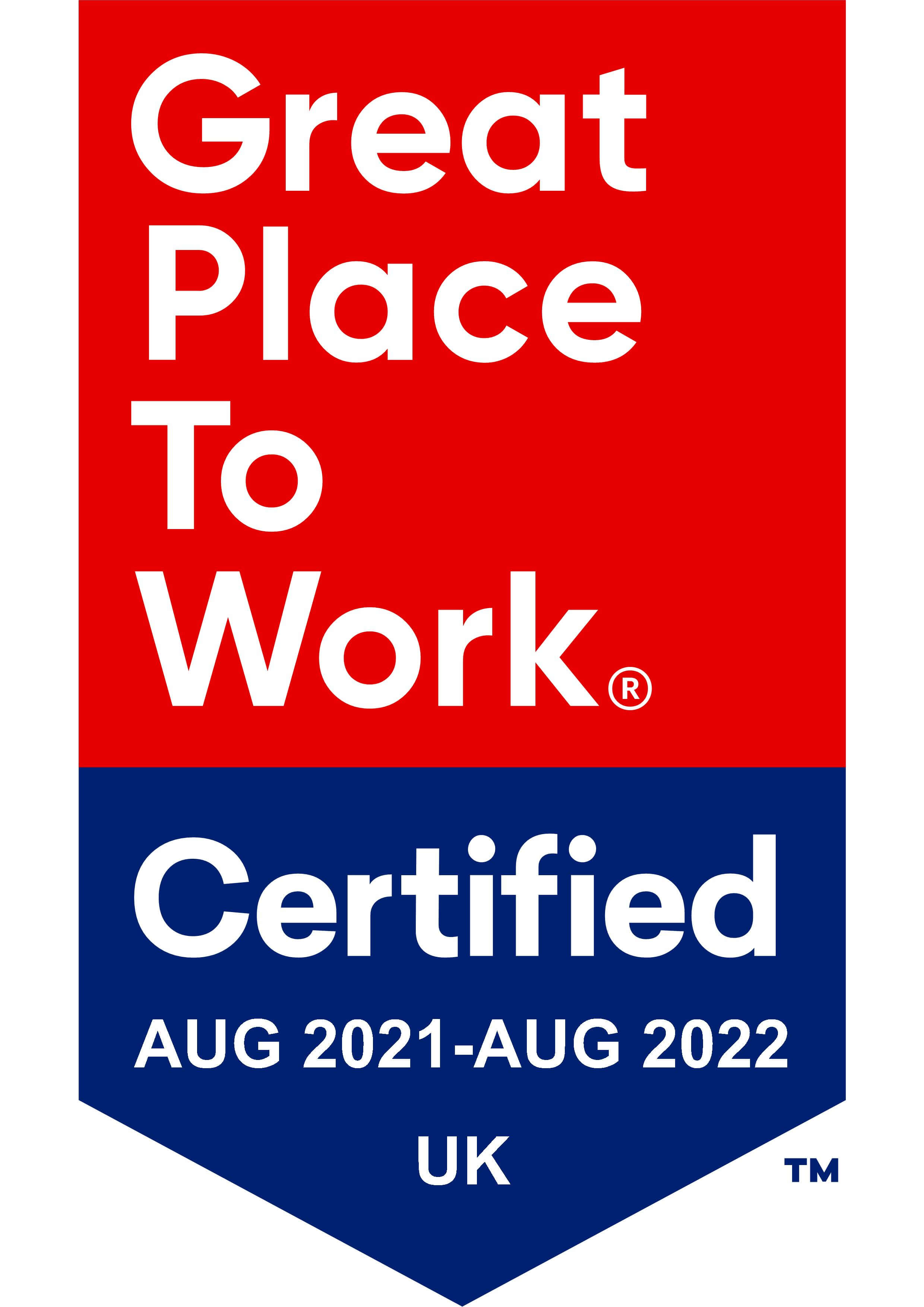 Great place to work certified